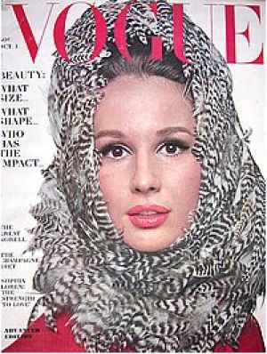 Vintage Vogue magazine covers - wah4mi0ae4yauslife.com - Vintage Vogue October 1963 - Brigitte Bauer.jpg